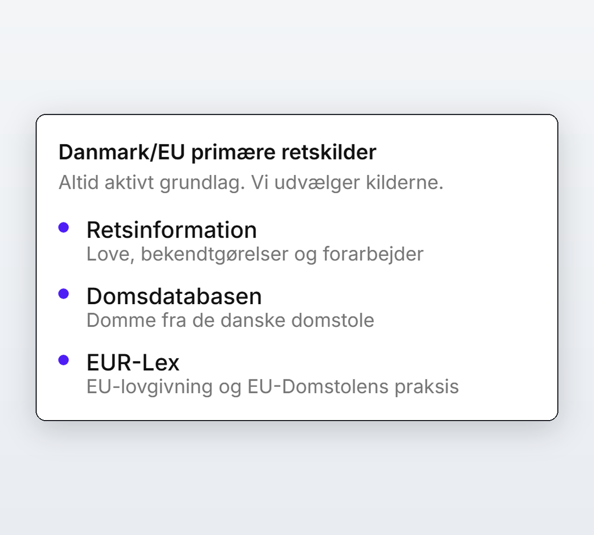 Juris' kildevælger med danske og europæiske retskilder